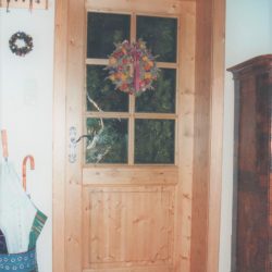 Holz glas Tür